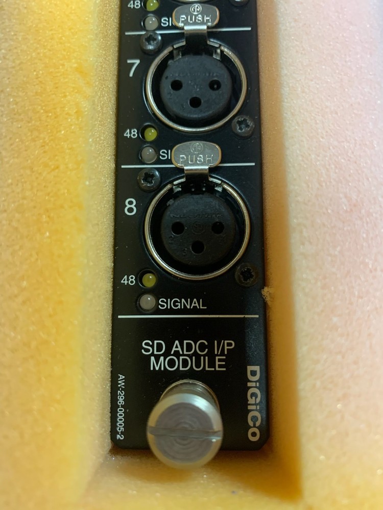 Digico 8 Analog Mic/Line Input Card , MOD-SDR-ADC , SD Series , 24 Bit