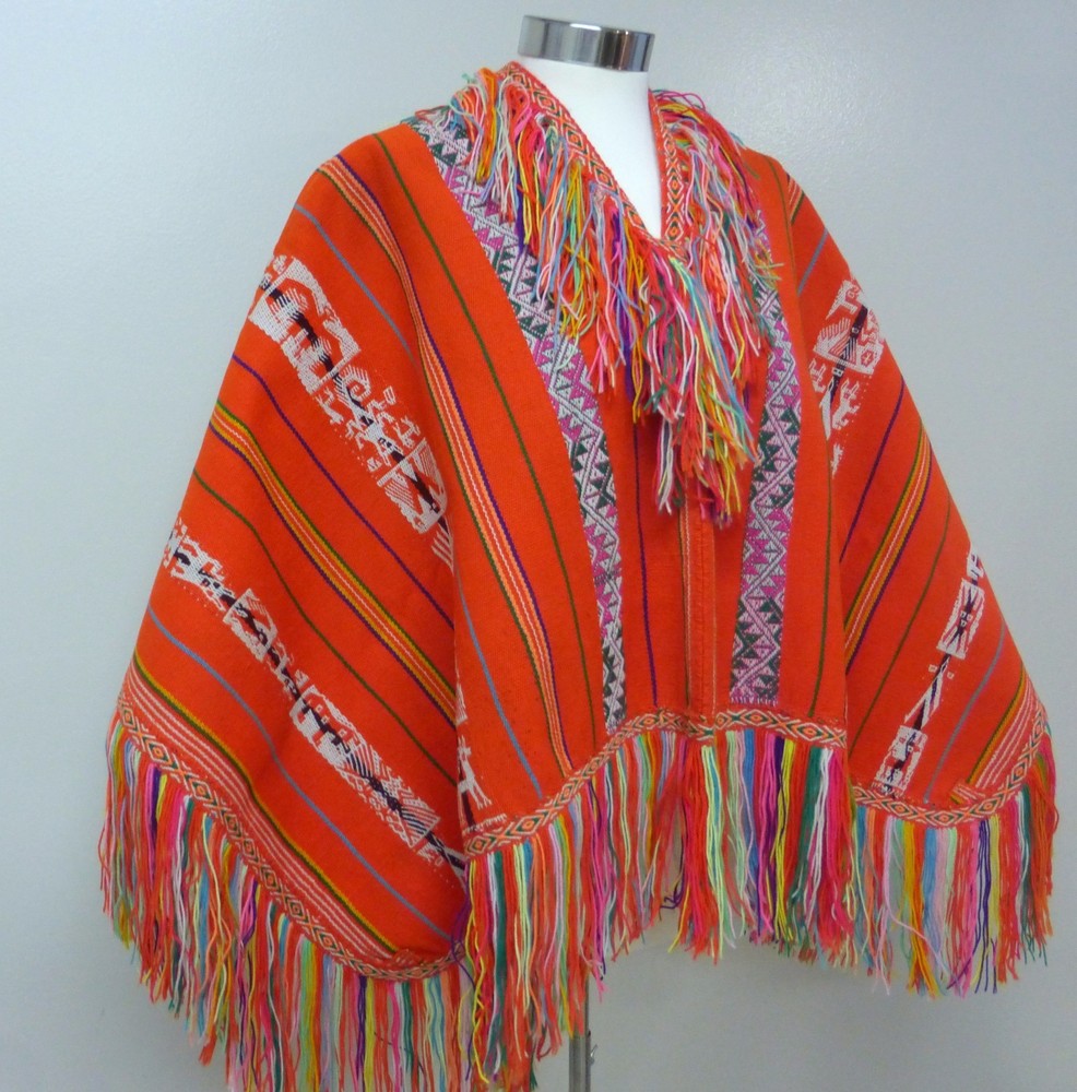 Peruvian Andean Original Paqos Poncho