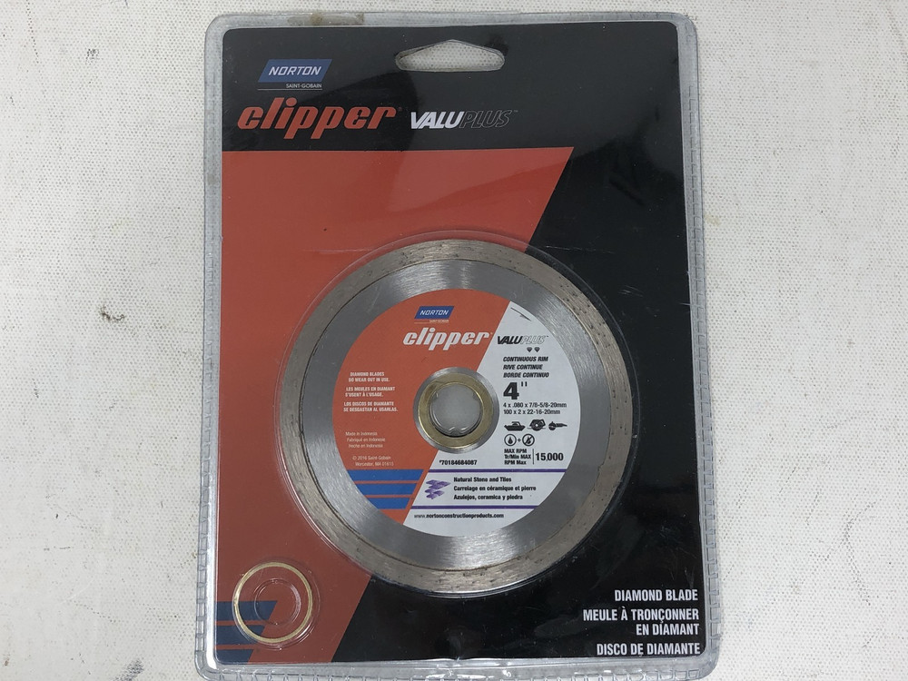 Norton Clipper Valuplus Dimond Blade 4" - Continuous Rim