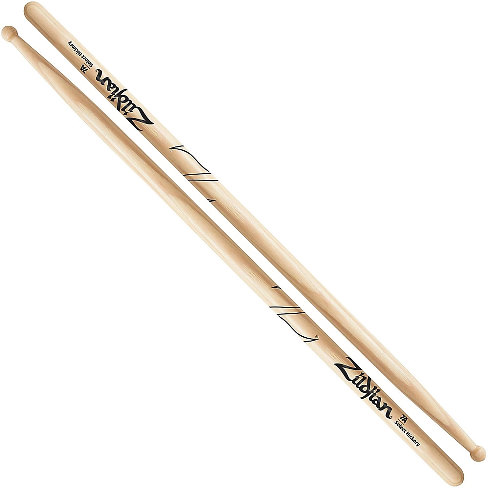 Zildjian Natural Hickory Drumsticks 7A Wood