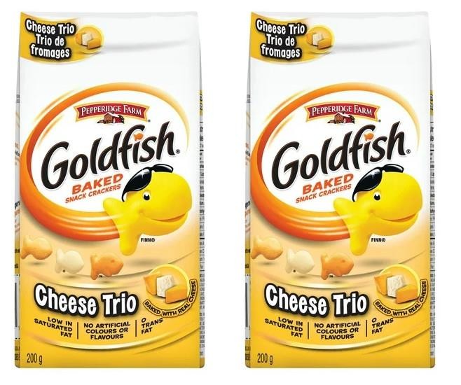 Goldfish Baked Cheese Trio Crackers, 200g (2 Pack)