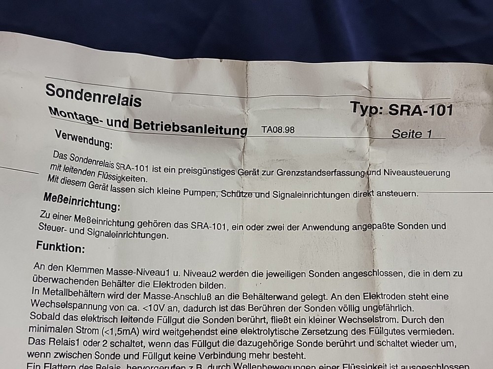 NEW ACS-CONTROL SYSTEM RELAY SRA-101 Qty 2