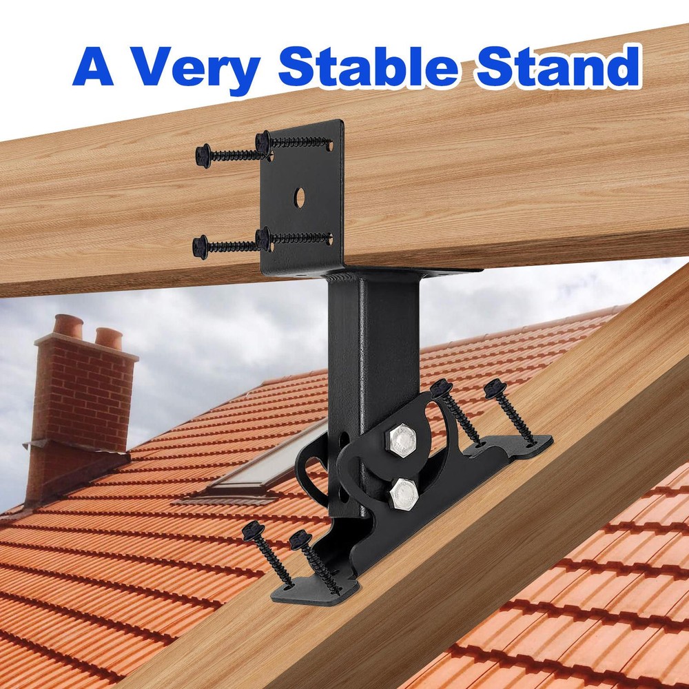 3Pcs Roof Riser Brackets Pergola Roof Riser Beam Bracket Adjustable Angel