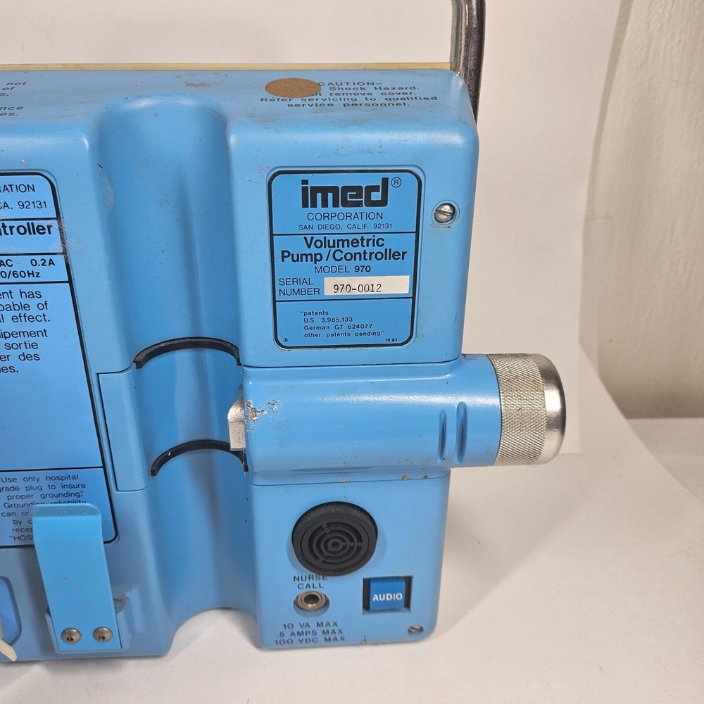 Imed 970 Volumetric Pump Controller Vintage UNTESTED AS-IS