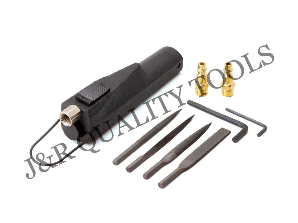 Pneumatic Air File Includes 4 Files flat cut, half round, Round & Triangular