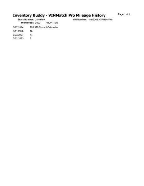 FRONTIER 2023 Air Shutter 1885646
