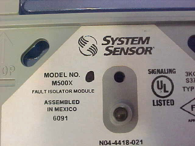 SYSTEM SENSOR FAULT ISOLATOR MODULE ivory M500X SF