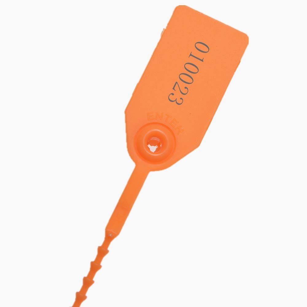 Tamper Proof Plastic Security Seals Self Locking Numbered 100 Pack