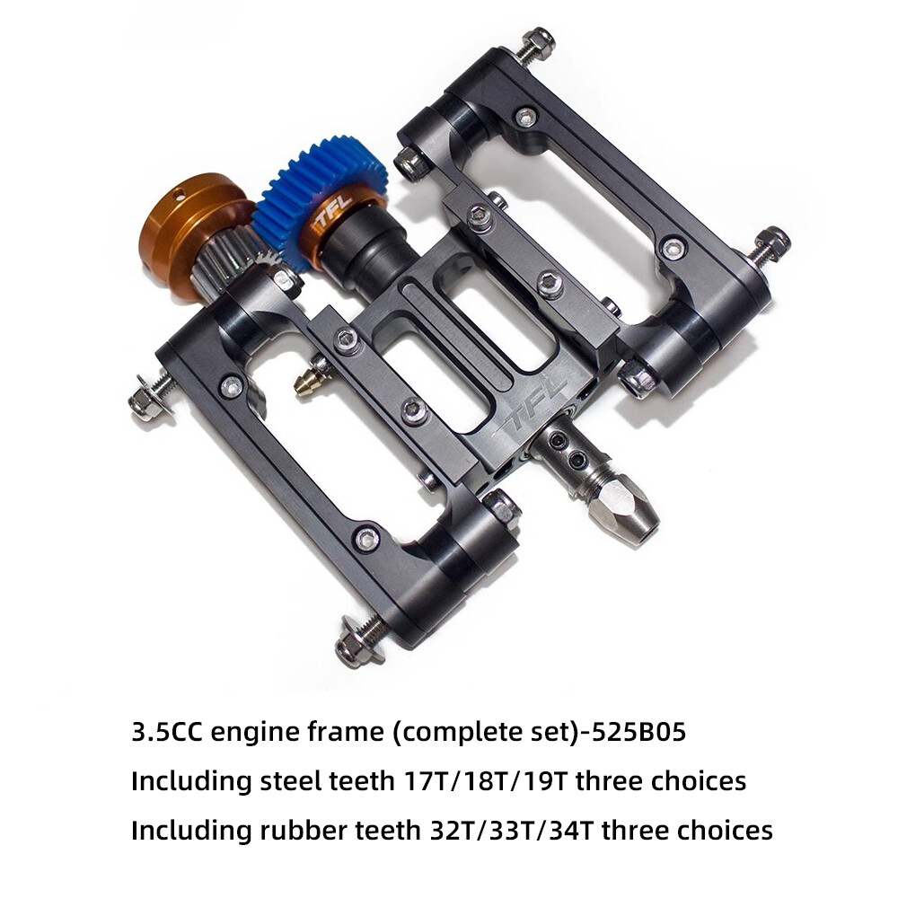 3.5CC Engine Mount complete set with 32T Rubber Teeth and 18T for RC Models