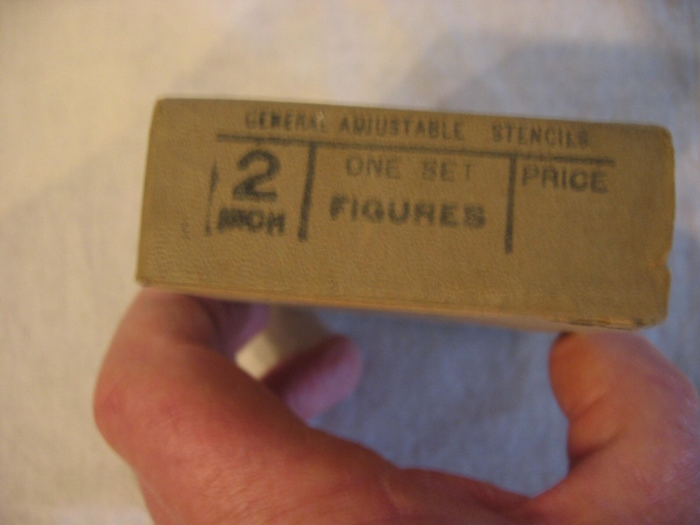 vintage number stencils by General