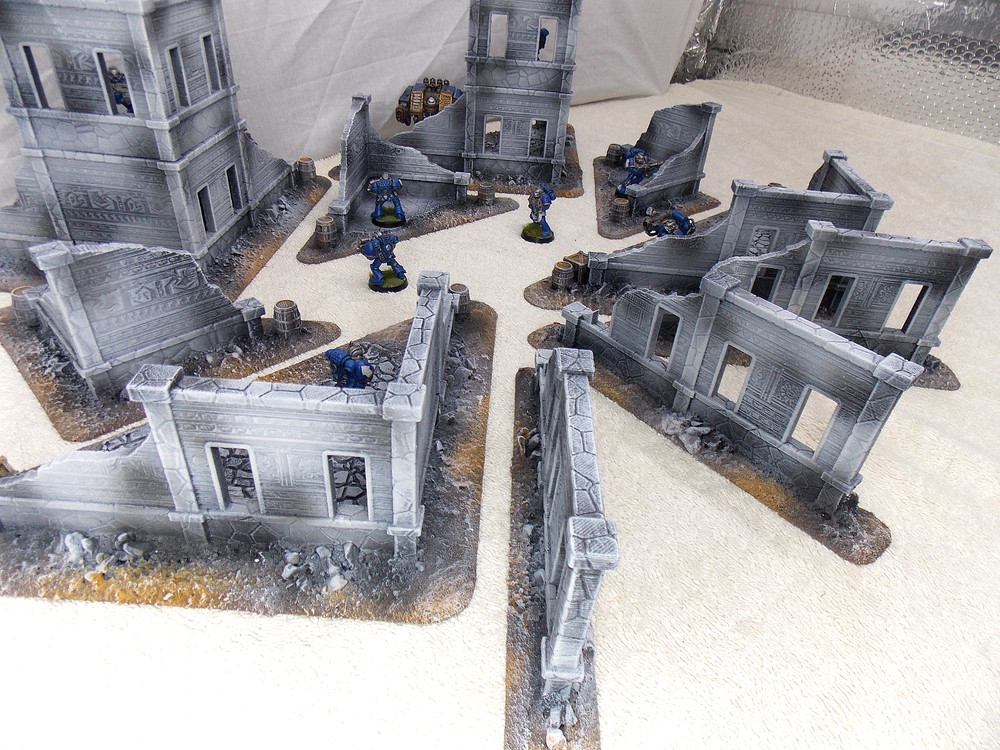 WARGAMING TERRAIN PAINTED, MEGA BUNDLE SET OF 10 PIECES
