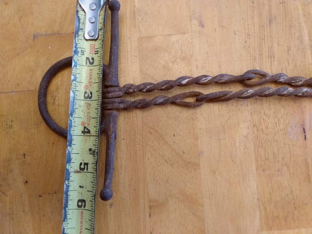 2 Vintage Twisted Wire Horse Bits