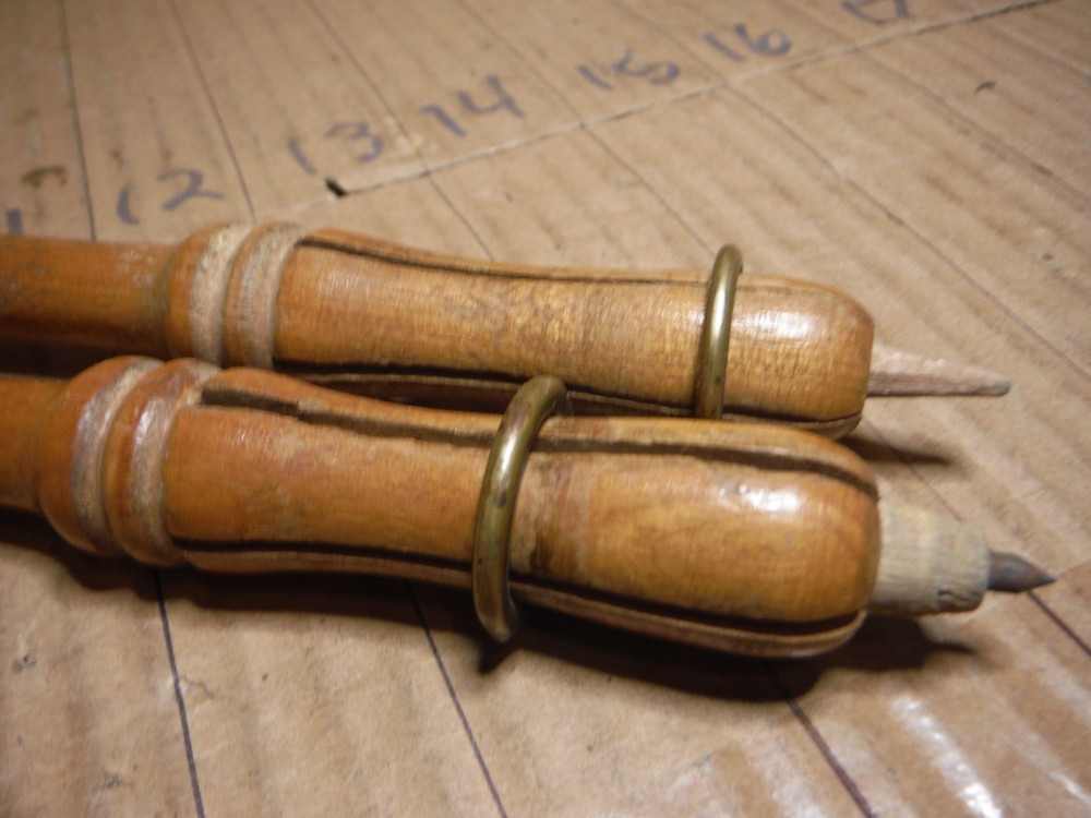 vintage wood compass