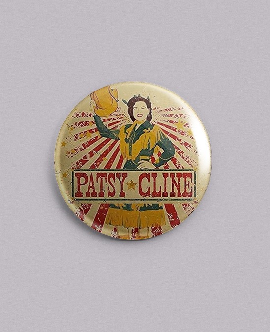 Patsy Cline - 1.25" Pin, Button, Badge - Country Music