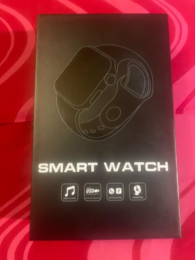 Black Smartwatch with band & IC Player
