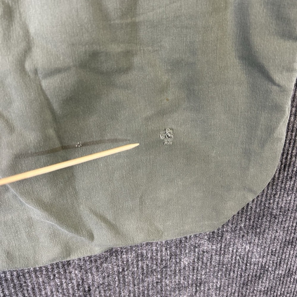 Vintage Military Laundry Bag Long 2 Green Drawstring