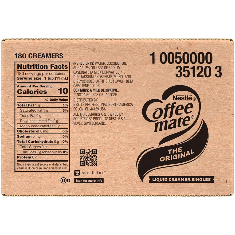 Coffee Creamer, Original, Liquid Creamer Singles, Non Dairy,