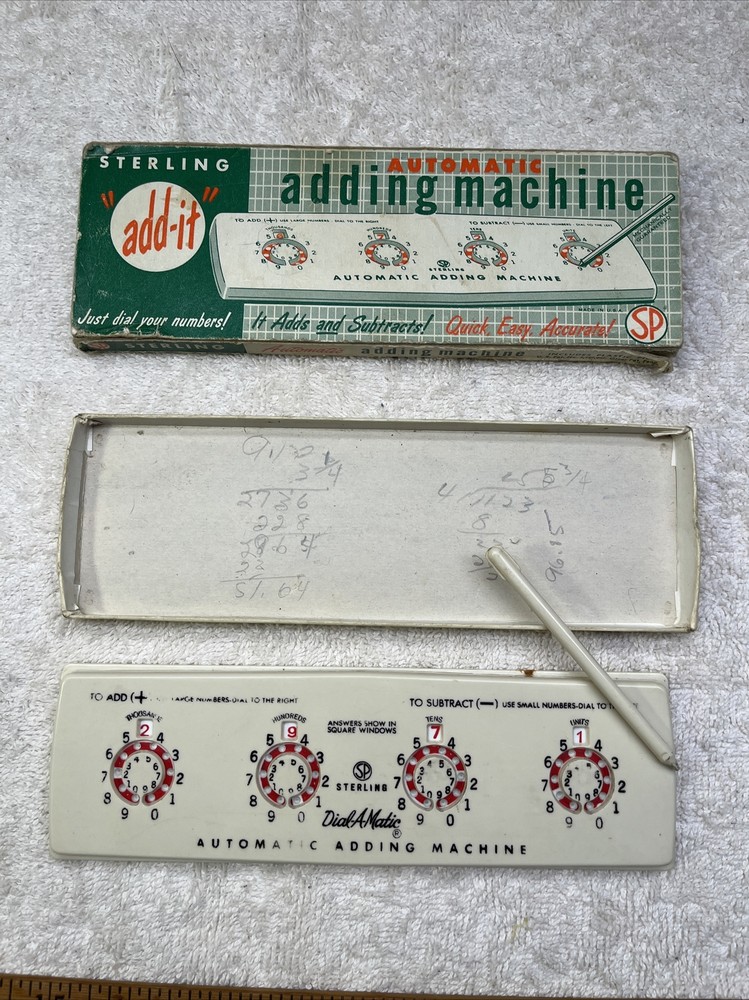 Vintage Automatic Adding Machine by Sterling