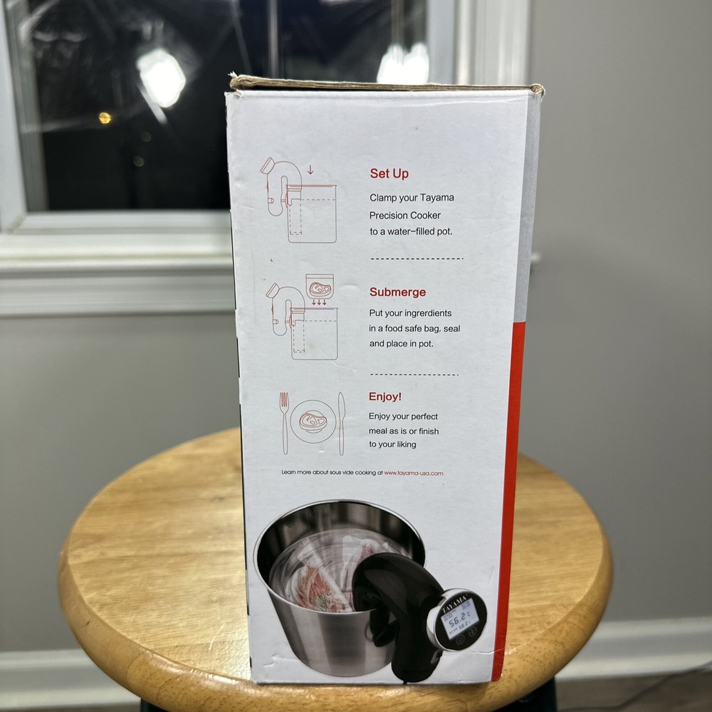 TAYAMA model ELE-01 Sous Vide immersion Circulator 1,000 watts