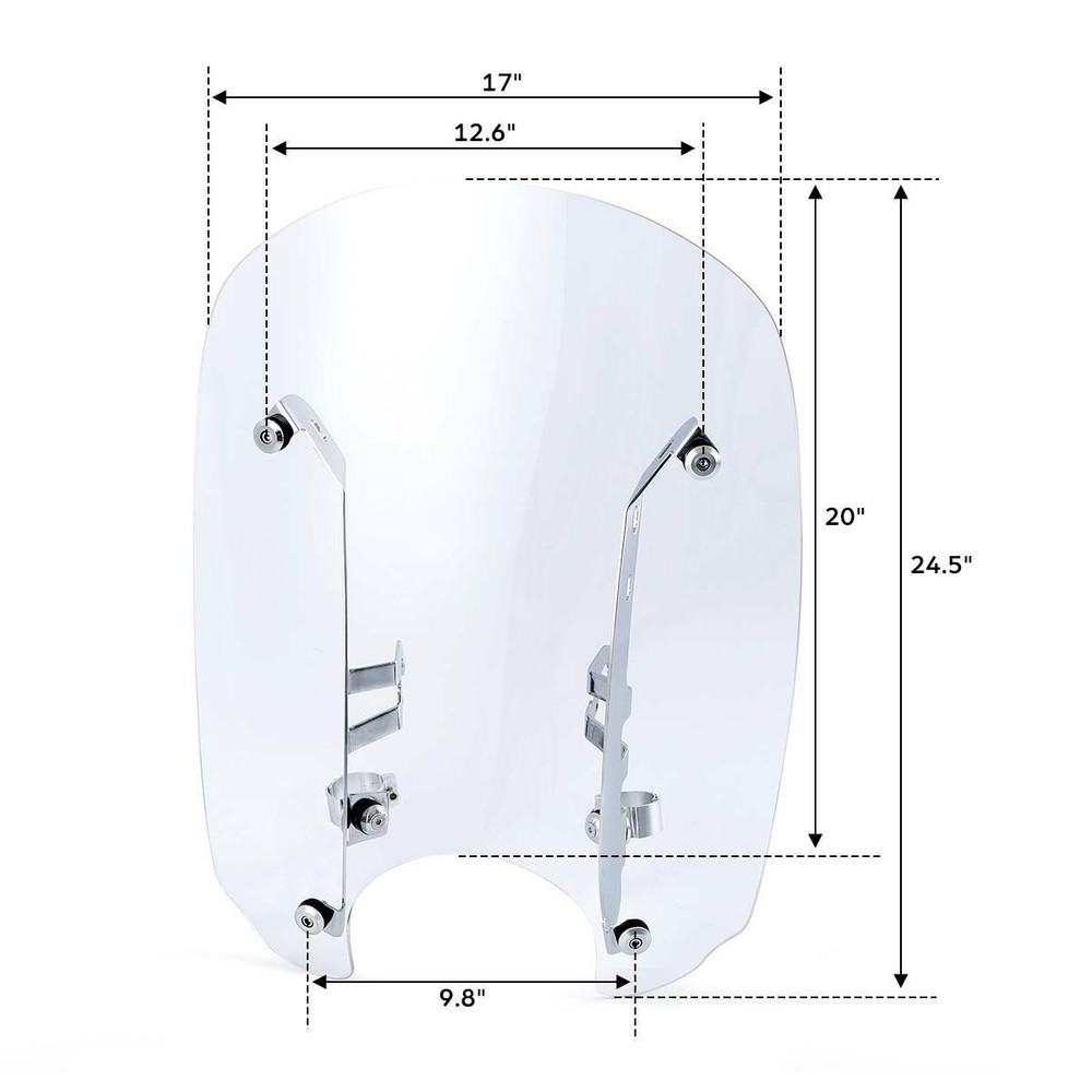 20'' Quick Release Windshield Mounting Hardware Fit For Indian Scout Sixty 16-24