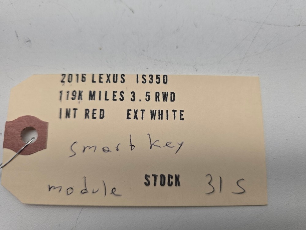 2016-2020 LEXUS IS350 SMART KEY SECURITY THEFT CONTROL MODULE ECM ASSEMBLY OEM