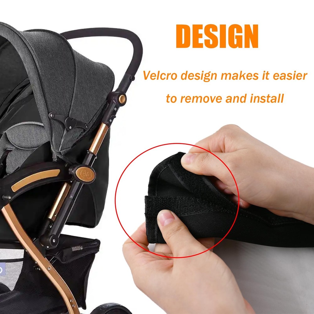 Universal Stroller Handle Cover, 18.9 Inch Handlebar Cover Black