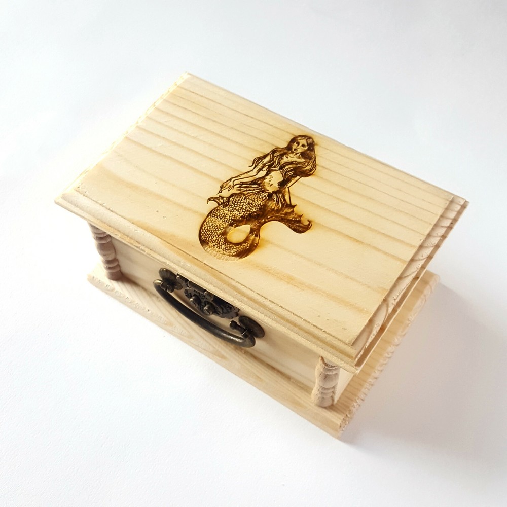 Memaid Decorative Wooden Box Free Engraved Personalization