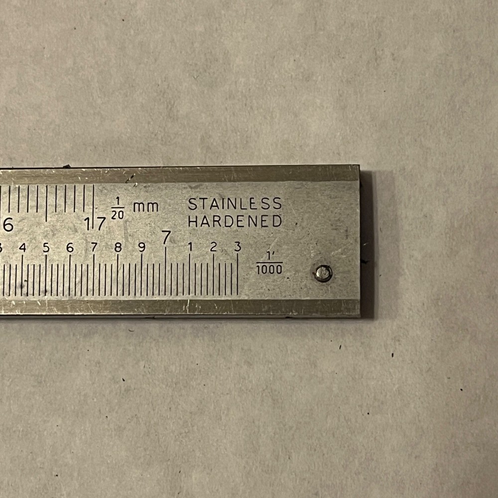 Fowler 7" long .001" Caliper Stainless Hardened Machinist