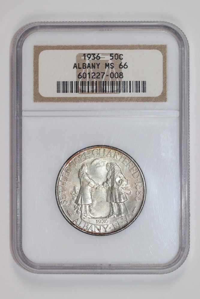 1936 ALBANY COMMEMORATIVE HALF DOLLAR NGC MS66