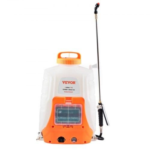 Battery Powered Backpack Sprayer 090 PSI Adjustable Pressure 4 Gallon