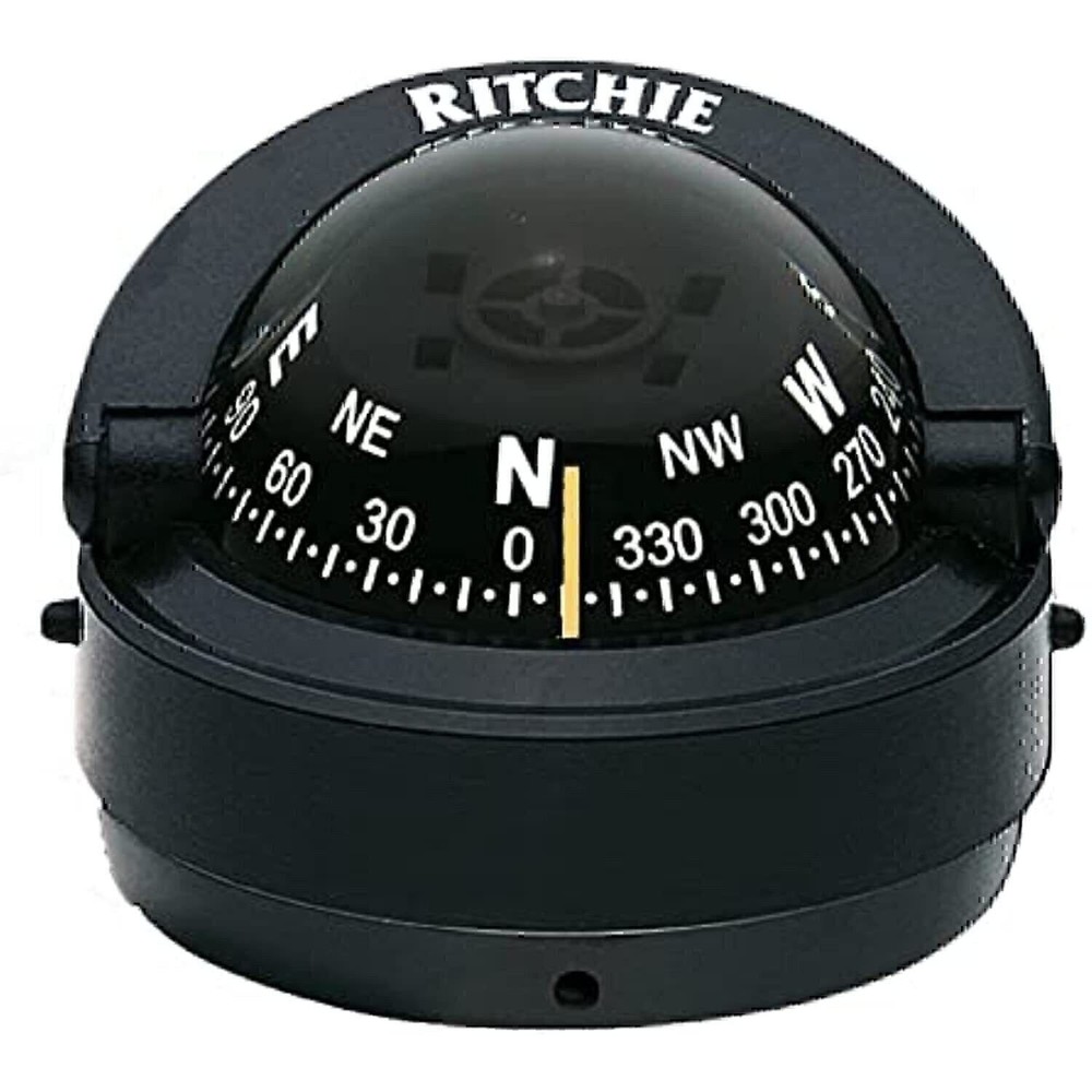 Ritchie S-53 Explorer Compass - Surface Mount - Black