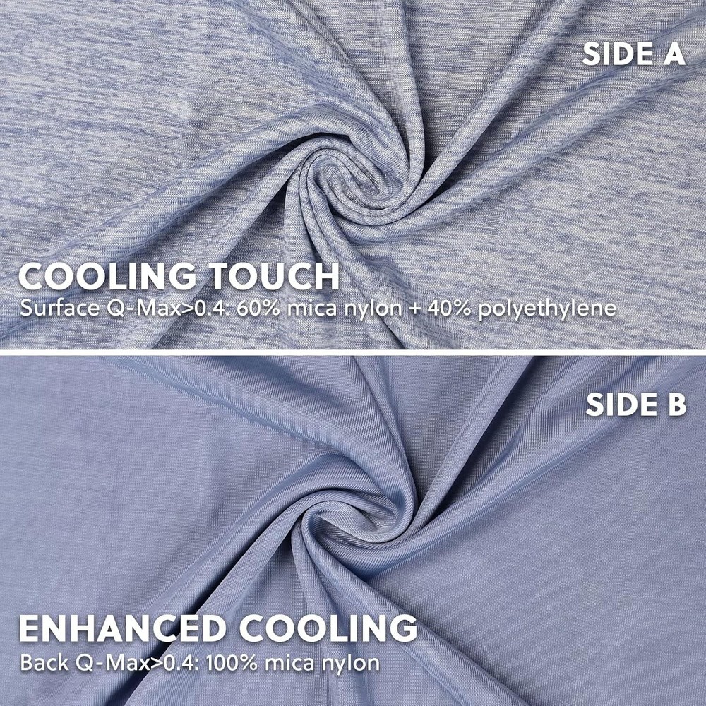Cooling Pillowcases King Size - Double Side Q-Max 0.439 Cooling
