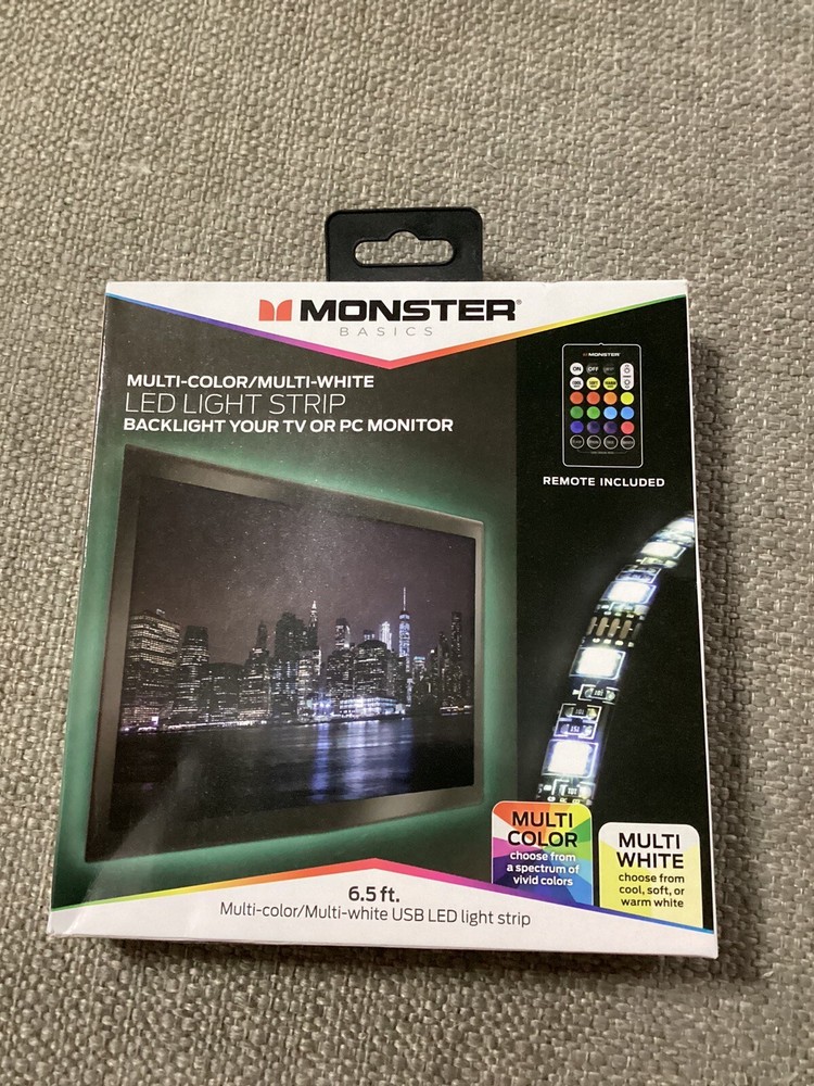 Monster LED Multi-color 6.5 Foot Light Strip with Remote