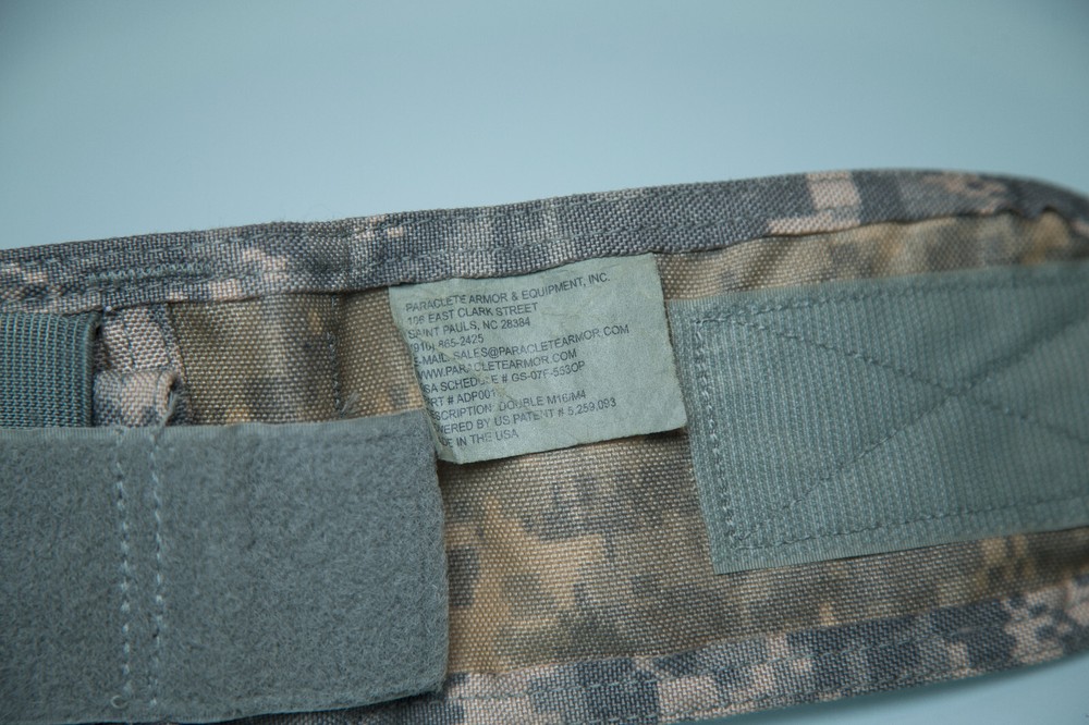 Pre MSA Paraclete Double Mag Pouch Molle ACU Pattern