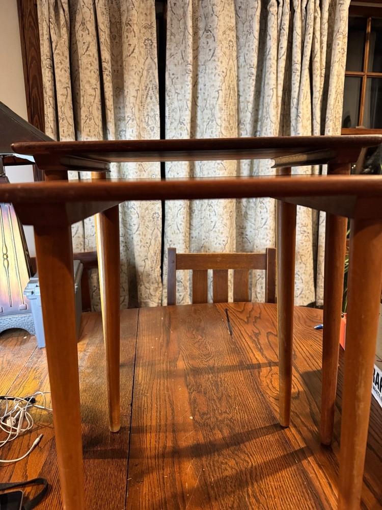 Mid Century Danish Modern Danish Nesting Stacking Tables