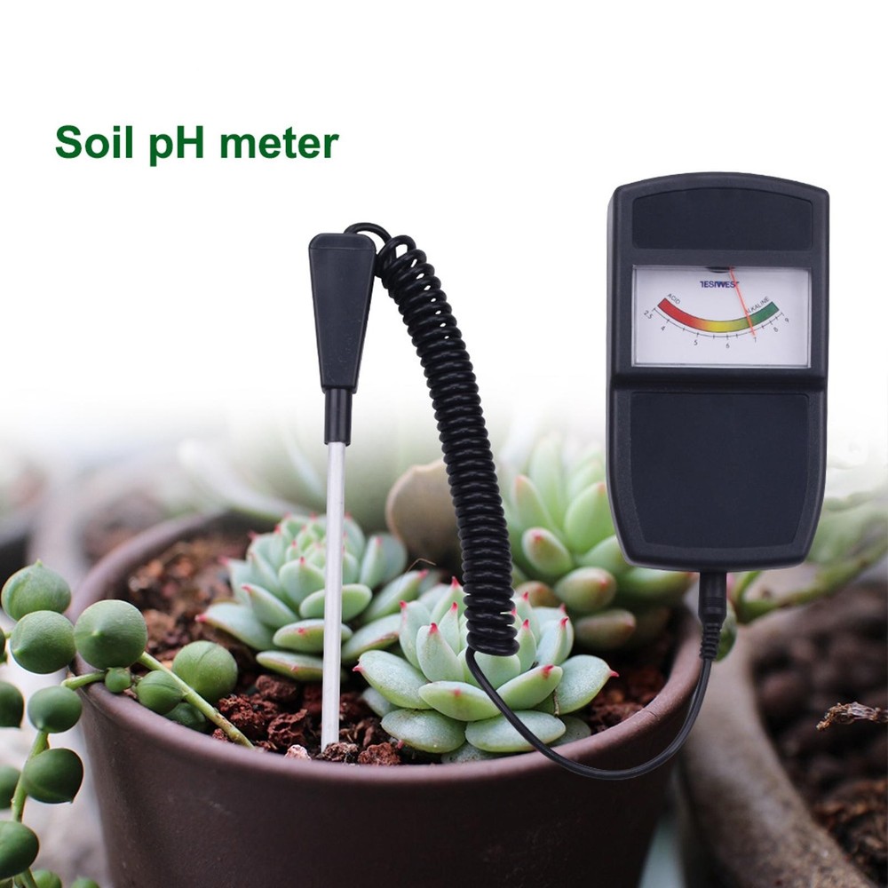 Auto power Garden Farm Soil PH Meter Pointer Type Acidity Tester Gauge Tool