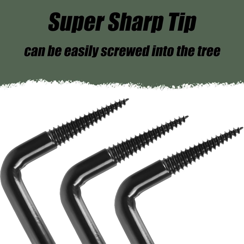 High Load Capacity Tree Climbing Steps - 4-Inch with Slip-Resistant Design