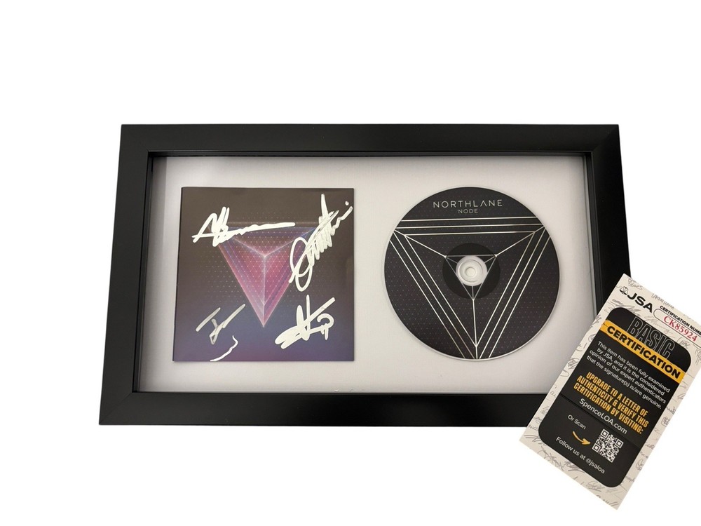 NORTHLANE SIGNED AUTOGRAPH x4 NODE FRAMED & MATTED CD MARCUS +3 w/ PROOF JSA COA