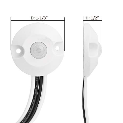 12V DC PIR Motion Sensor Switch, Use with Strip Lights, LED Lights, White