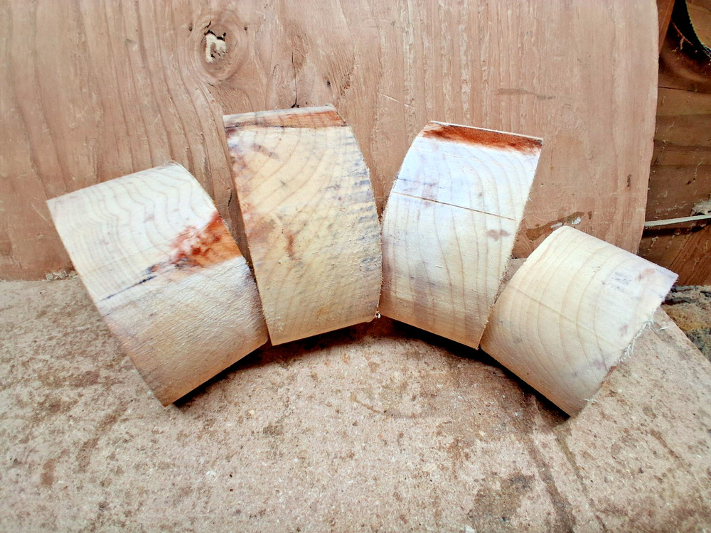 Red Alder Wood Turning Bowl Blanks 4pc