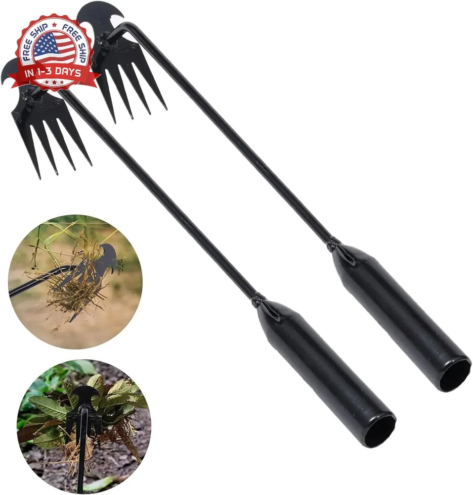Weed Puller Tool Garden Weed Pulling Tool, Portable Garden Weeder Tool Uprooting