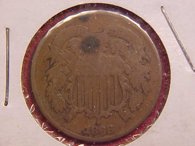 1868 TWO CENT PIECE - G - SEE PICS! - (N5334)