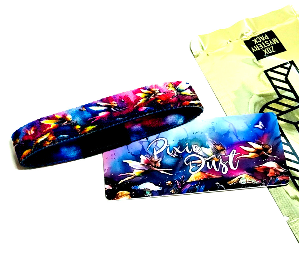 ZOX *PIXIE DUST* Silver Single Med Mys Wristband w/Card