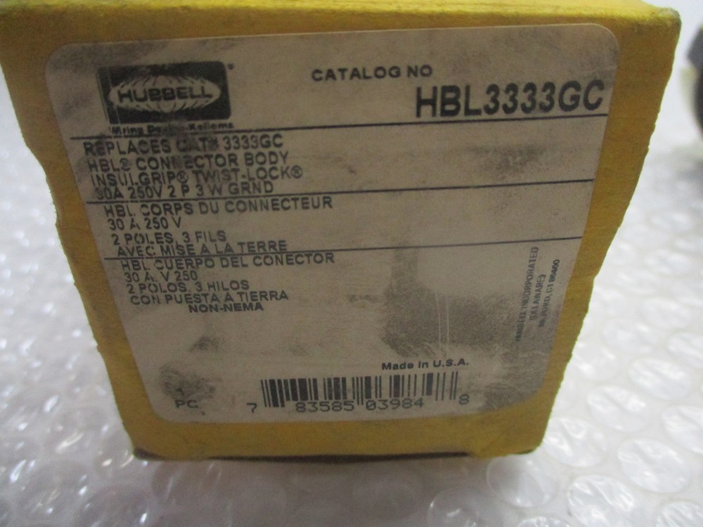 HUBBELL HBL3333GC CONNECTOR NSMP
