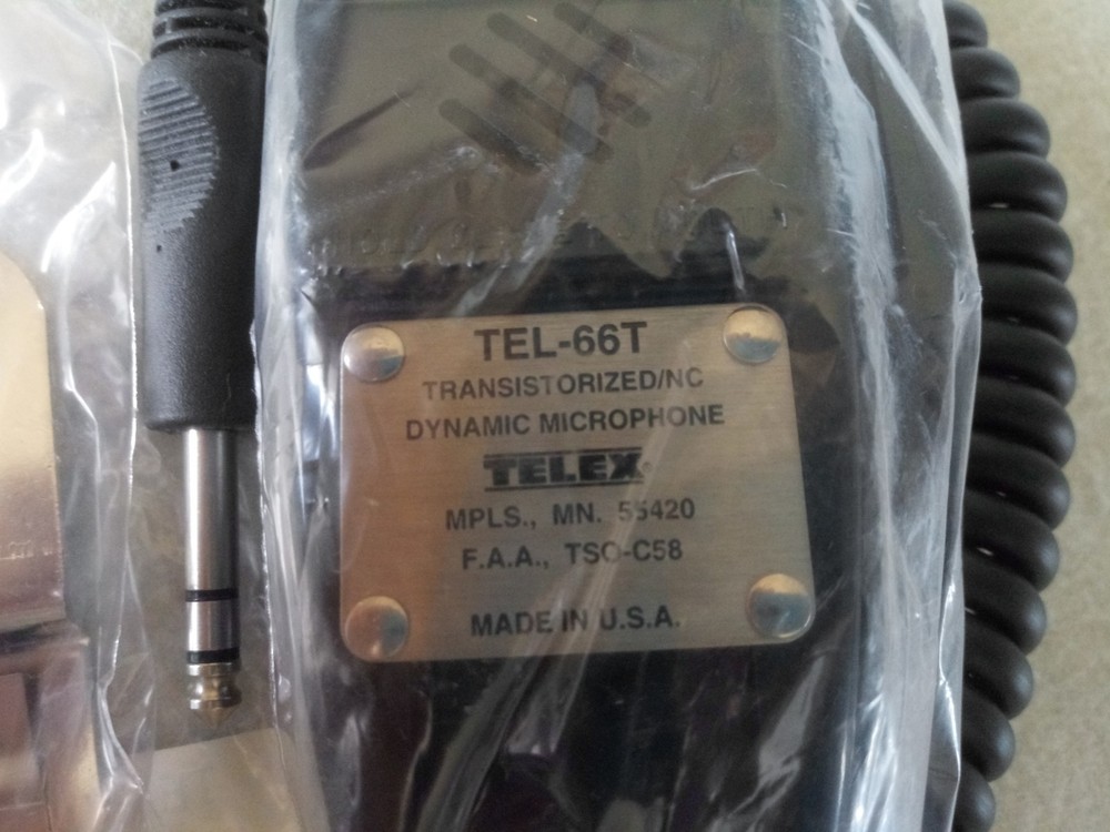 TELEX TEL-66T TRANSISTORIZED/NC DYNAMIC HANDHELD MICROPHONE NOS
