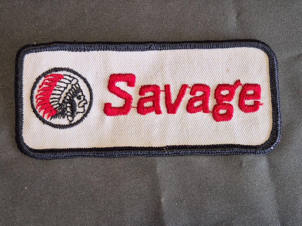 SAVAGE ARMS  4"  Sew-on Patch    MINT Cond   PE