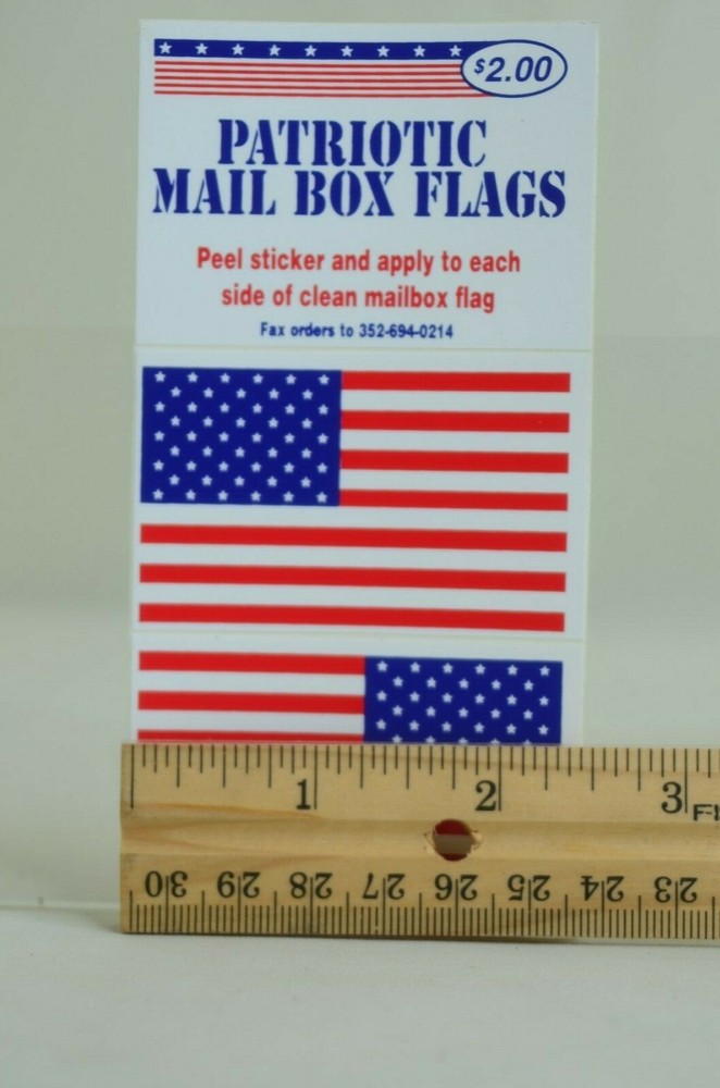 Patriotic Mail Box Flags Stickers for Mailbox Flag