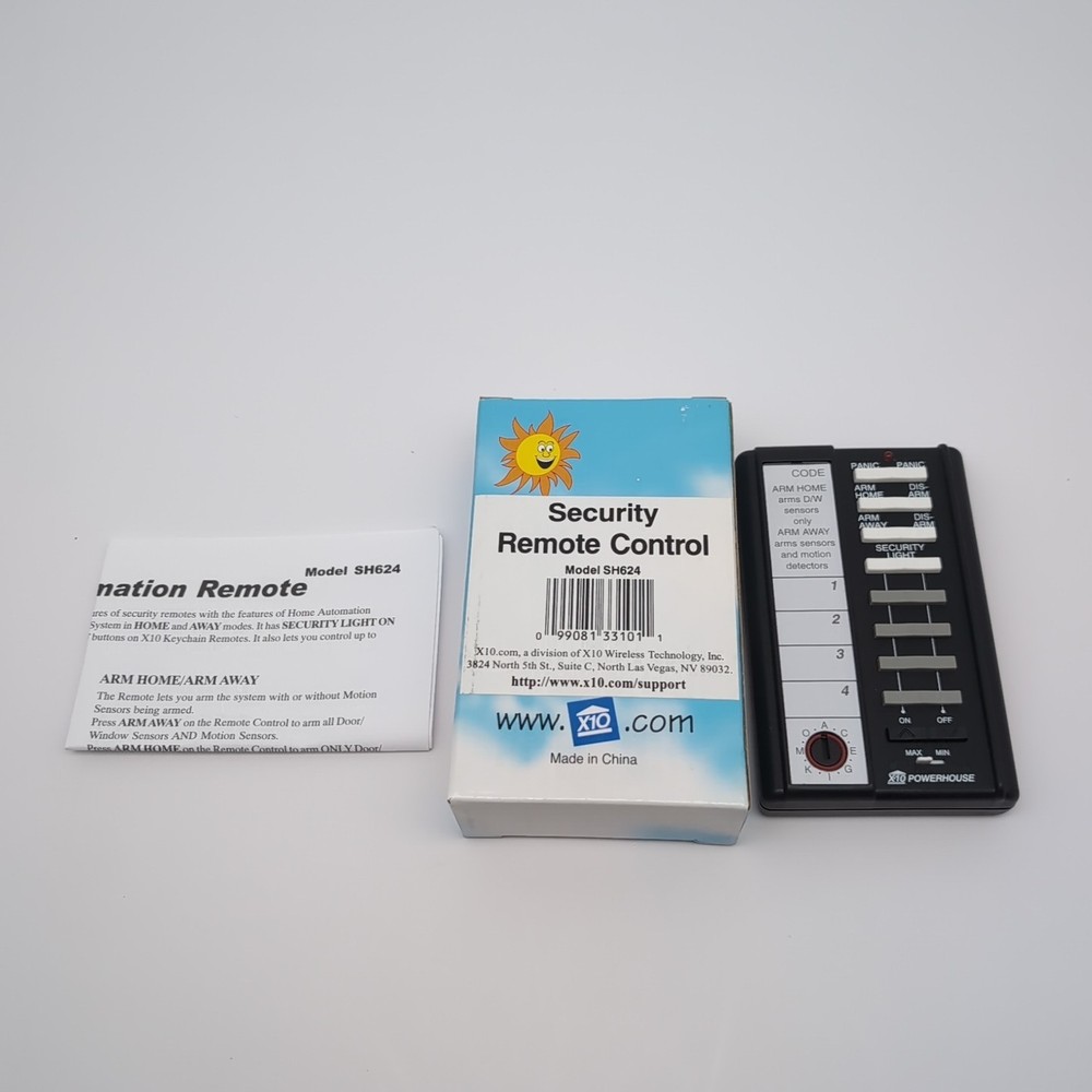 X10 Powerhouse Security System Remote Control Model SH624 NEW OPEN BOX