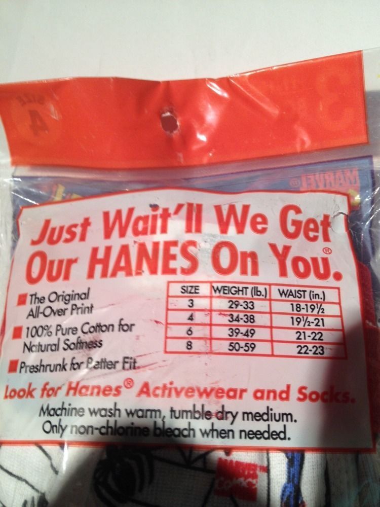 Spiderman Boys' Briefs 1996 Hanes