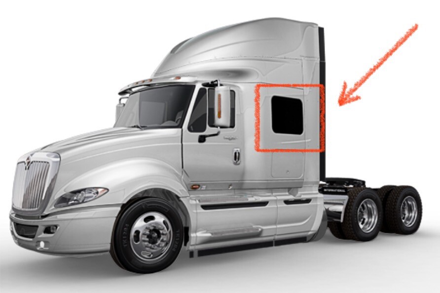 INTERNATIONAL LT Prostar LoneStar Windows Covers SLEEPER WINDOW CURTAINS